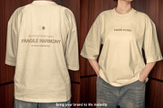 Boxy T-Shirt Mockup w/ Model, a Shirt Mockup by Mocktopia (Thumbnail 10 of 10)