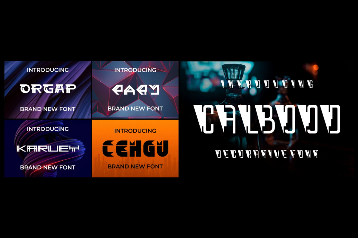 Techno Font Bundle, a Sans Serif Font by MaikoHatta