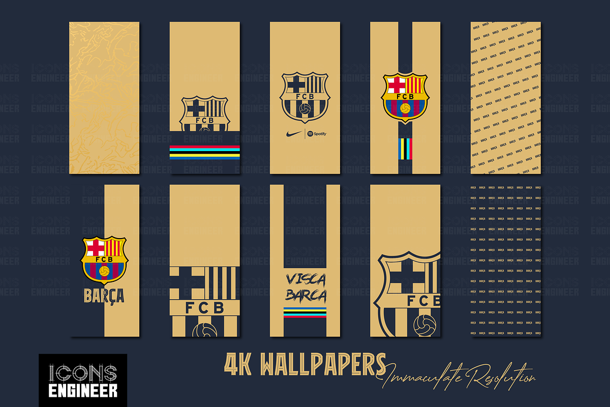 Barcelona Icon Pack | Away Kit, an Icon by IconsEngineer (Photo 7 of 11)