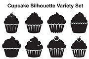 Frosted Cupcake Silhouette Pack, an Object Graphic by Designs_River (Thumbnail 1 of 3)