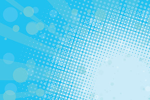 Light Blue Halftone Retro Background