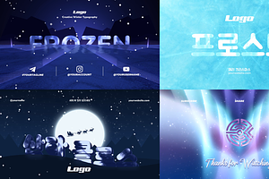 Winter Typography DaVinci Resolve, a Templates & Theme by 2dfx