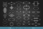 36 Calligraphic Design Elements, a Decorative Illustration by redstudio (Thumbnail 1 of 5)