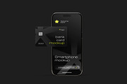Bank Card with iPhone Mockup Set, an iPhone Mockup by mockupatelier (Thumbnail 4 of 9)