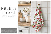 Kitchen Towel Mockups, a Household Mockup by mock-ups (Thumbnail 1 of 13)