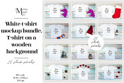 White kid t-shirt mockup bundle., a Print Template by MockupMarket (Thumbnail 1 of 27)