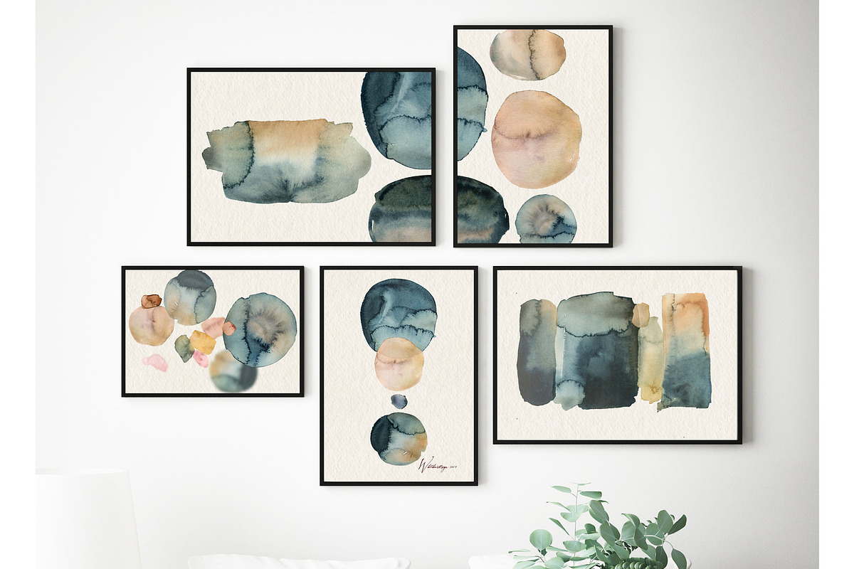 Abstract Watercolor Splotches PNG, a Decorative Illustration by whiteheartdesign (Photo 4 of 15)