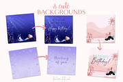 Adorable mermaid collection, an Illustration by Fantom Fifi Art (Thumbnail 5 of 7)