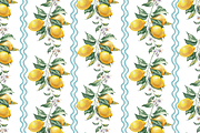 Lemon Garden Seamless Patterns, a Pattern Graphic by Jeanna Draw (Thumbnail 8 of 10)