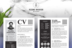 Black & White Minimal Resume / CV