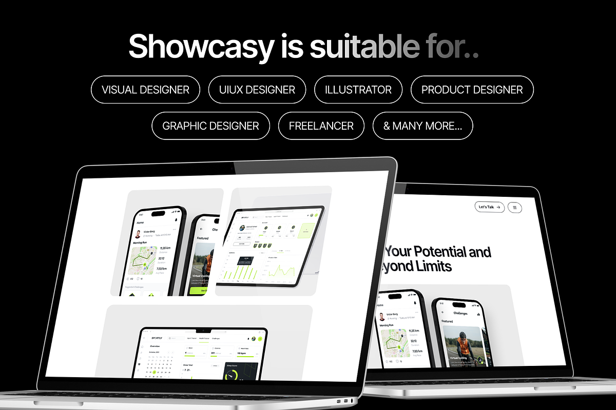 Showcasy - A Personal Portfolio Webs, an UI Kit Template by dhuhacreative (Photo 4 of 8)