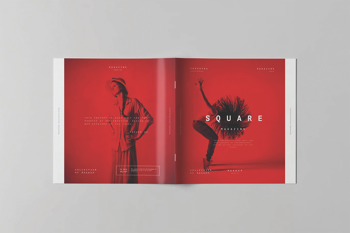 Minimalist Square Brochure Mockup, an Advertising Mockup by DesignRushMarket (Photo 5 of 11)