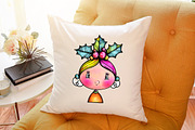 Whimsical Christmas Baby Kid Clipart, an Illustration by Sublimation Artist (Thumbnail 6 of 6)