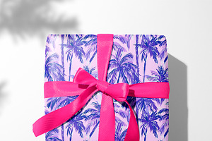 Seamless Preppy Palm Tree Patterns