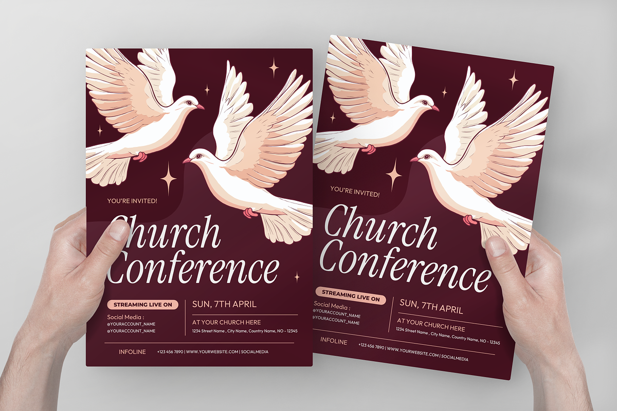 Church Conference Flyer, a Flyer Template by Annora Studio (Photo 4 of 5)
