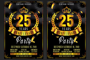 Anniversary Celebration Flyer PSD