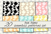 Teatime seamless patterns set, a Pattern Graphic by IreneArt illustrations (Thumbnail 1 of 5)