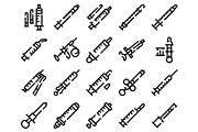 Syringe and injection line icons set, an Object Graphic by pikepicture (Thumbnail 2 of 3)