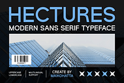 Hectures - Modern SansSerif Typeface, a Sans Serif Font by MaikoHatta (Thumbnail 1 of 7)