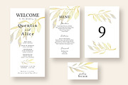 Watercolor Branch Wedding Suite, an Invitation Template by Knotted Design (Thumbnail 4 of 5)