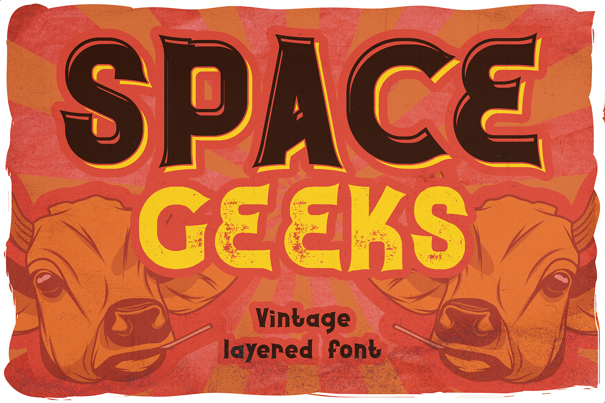 Space Geeks + 4 t-shirt designs, a Font by Heather_insane (Photo 1 of 6)