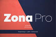 Zona Pro (18 Weights), a Sans Serif Font by Kostas Bartsokas (Thumbnail 1 of 9)