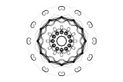 Elegant Mandala Line Art Collection, a Decorative Illustration by NJ Himel (Thumbnail 28 of 101)