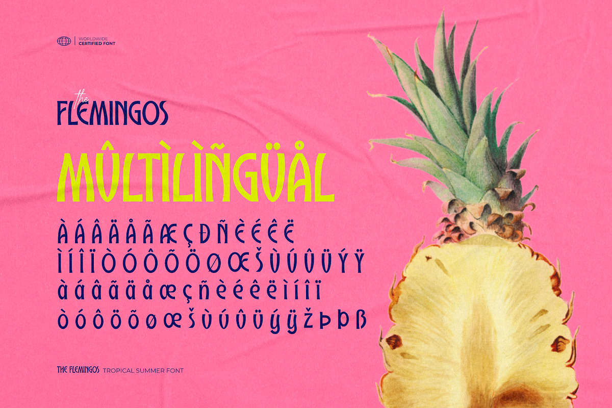 The Flemingos - Tropical Summer Font, a Sans Serif Font by ikiiko (Photo 7 of 7)