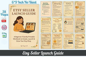 Etsy Seller Launch Guide, a Stationery Template by Designmela01