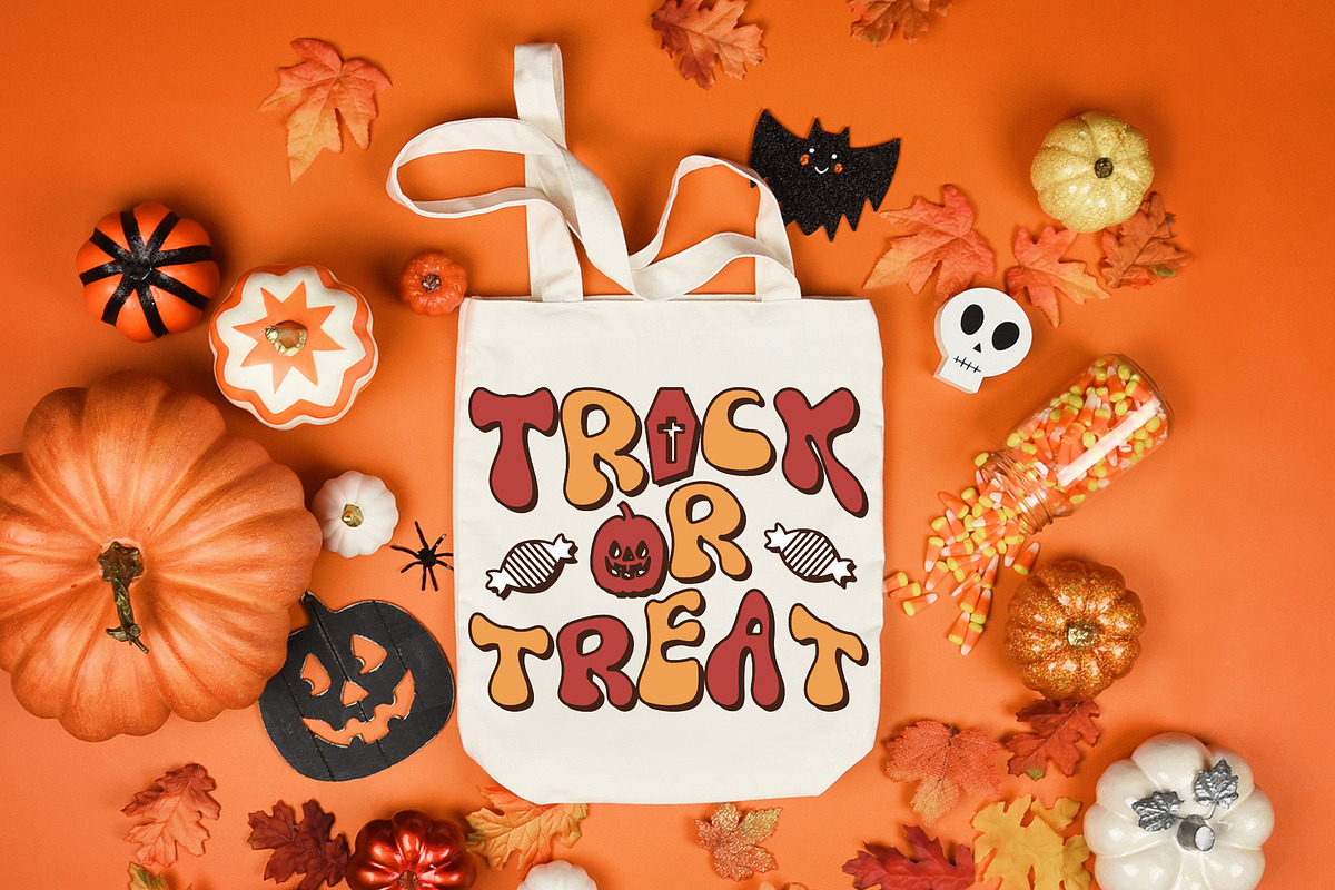 Groovy Halloween - A Retro Font, a Font by CraftlabSVG (Photo 3 of 9)