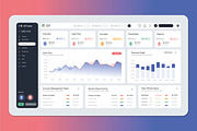 Account Service Dashboard, a Social Media Template by MightyDesign (Thumbnail 1 of 5)