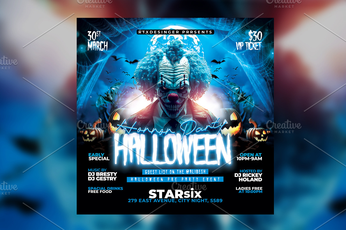 Halloween Party Flyer, a Flyer Template by RTXdesinger99 (Photo 3 of 3)