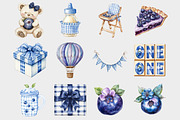 Watercolor Berry First Birthday Clip, a Seasonal Illustration by Design Market (Thumbnail 3 of 5)