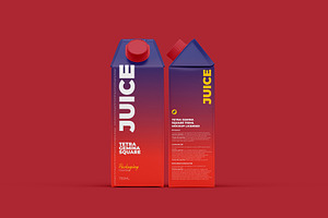 Tetra Pak Gemina Square 750ml Mockup