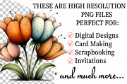 Whimsical Spring Tulip Flower Clipar, an Illustration by Daily.Designs (Thumbnail 2 of 8)