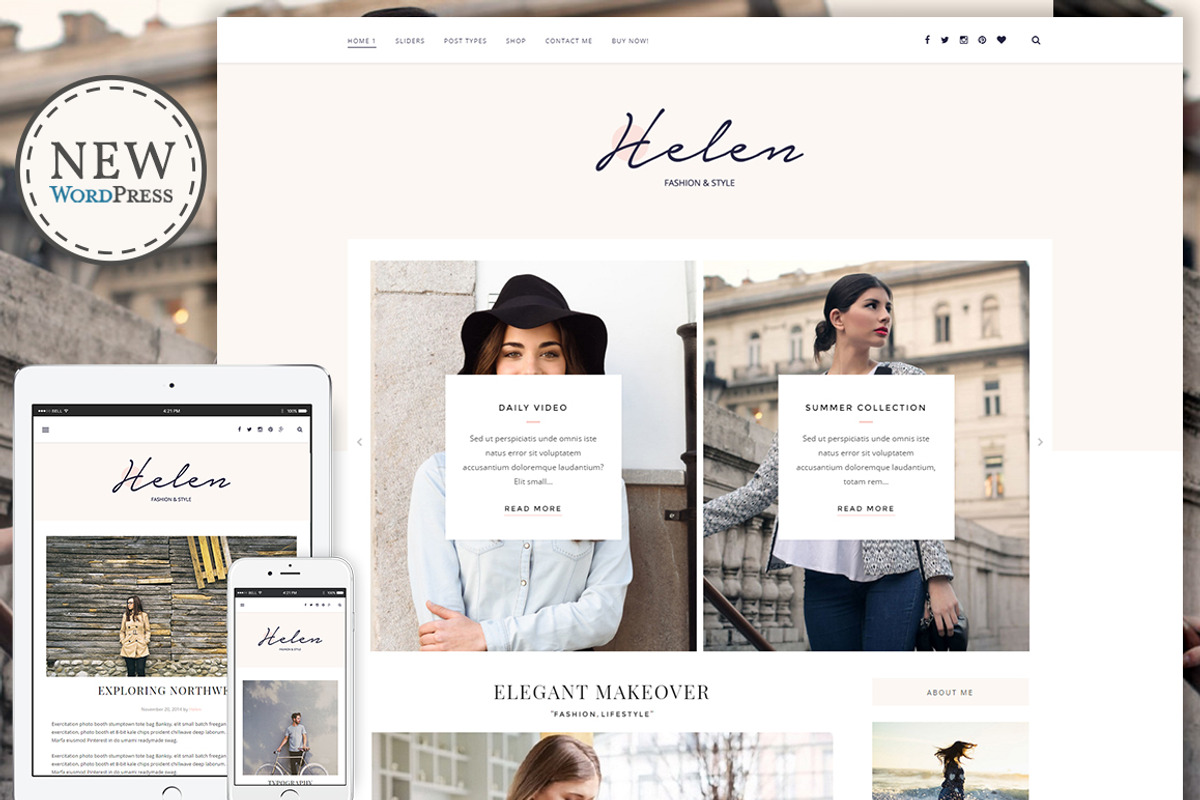 Helen - Responsive WordPress Theme, a WordPress Template by Themes Art (Photo 1 of 6)