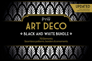 75 x Art Deco Black & White Bundle