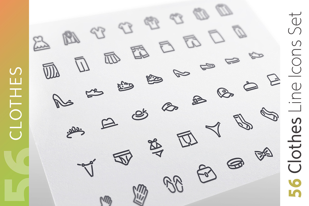 Clothes Line Icons Set, an Icon by Voysla's Shop (Photo 1 of 5)