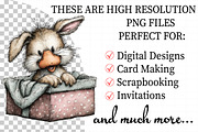 Cute Peeking Easter Animals Clipart, an Illustration by Daily.Designs (Thumbnail 2 of 8)