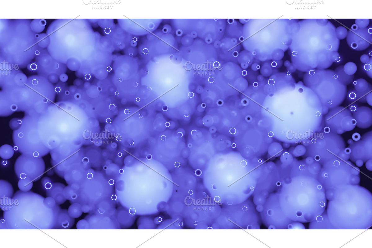Rotating flow of 3d molecules, an Illustration by Media Whale Stock