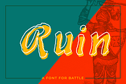 Ruin  - hand drawn medieval font, a Script Font by Jeffry Macpherson Visuals (Thumbnail 6 of 6)