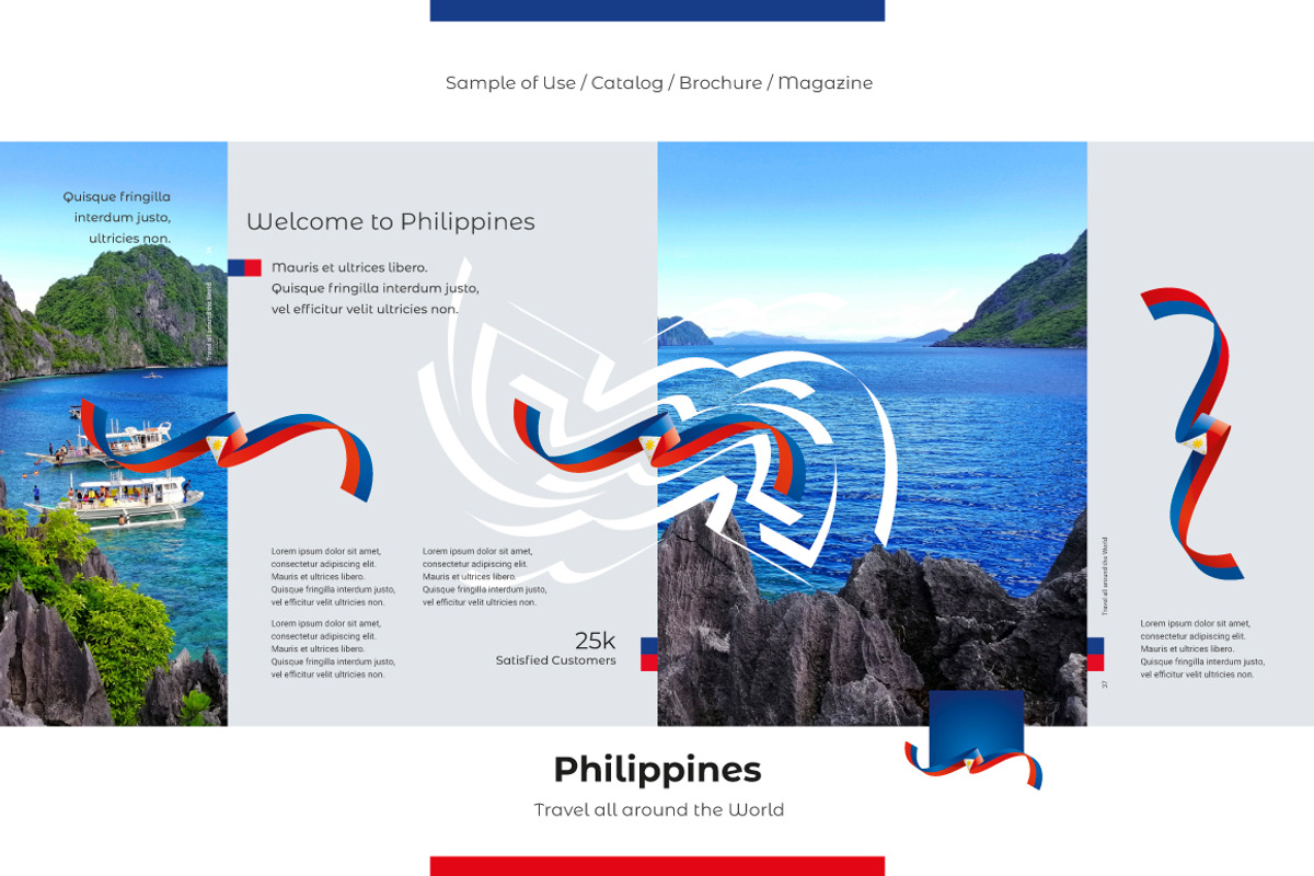 Philippines flag ribbon vector, a Templates & Theme by Simbos (Photo 4 of 9)