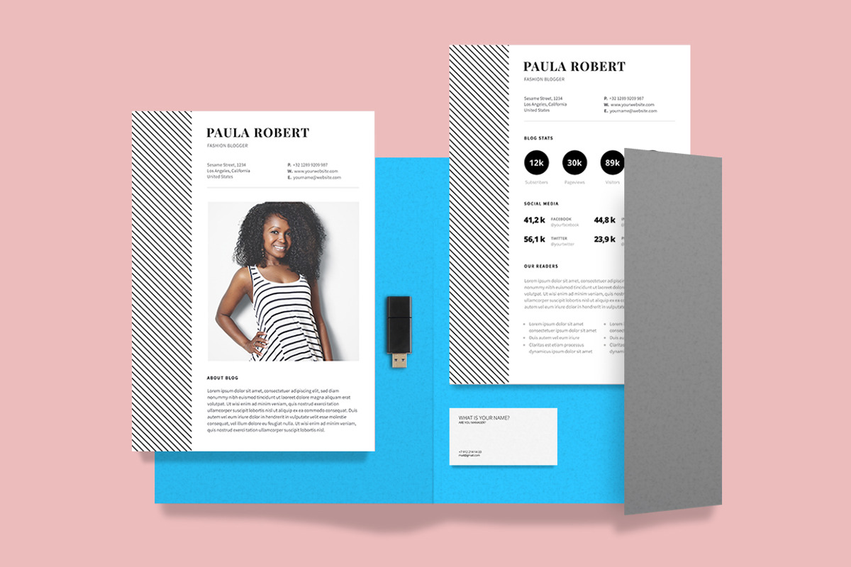 Media Kit Template for Blogger, a Social Media Template by ariodsgn (Photo 3 of 4)