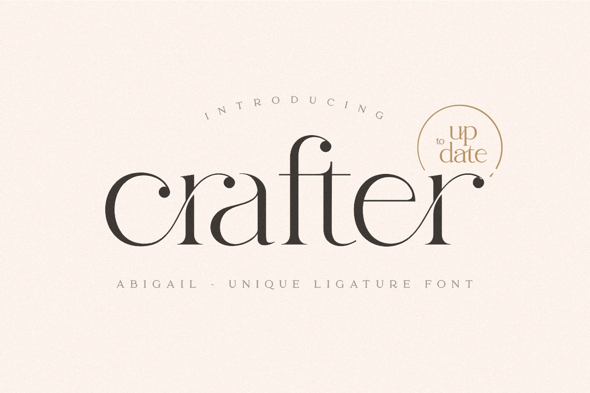 abigail - unique ligature font, a Serif Font by Sensatype (Photo 13 of 32)