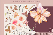 Winter rose-watercolor set, a Decorative Illustration by Collection by VY (Thumbnail 9 of 10)