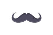 Mustache Vector Icon, an Icon by Pexelpy (Thumbnail 1 of 2)