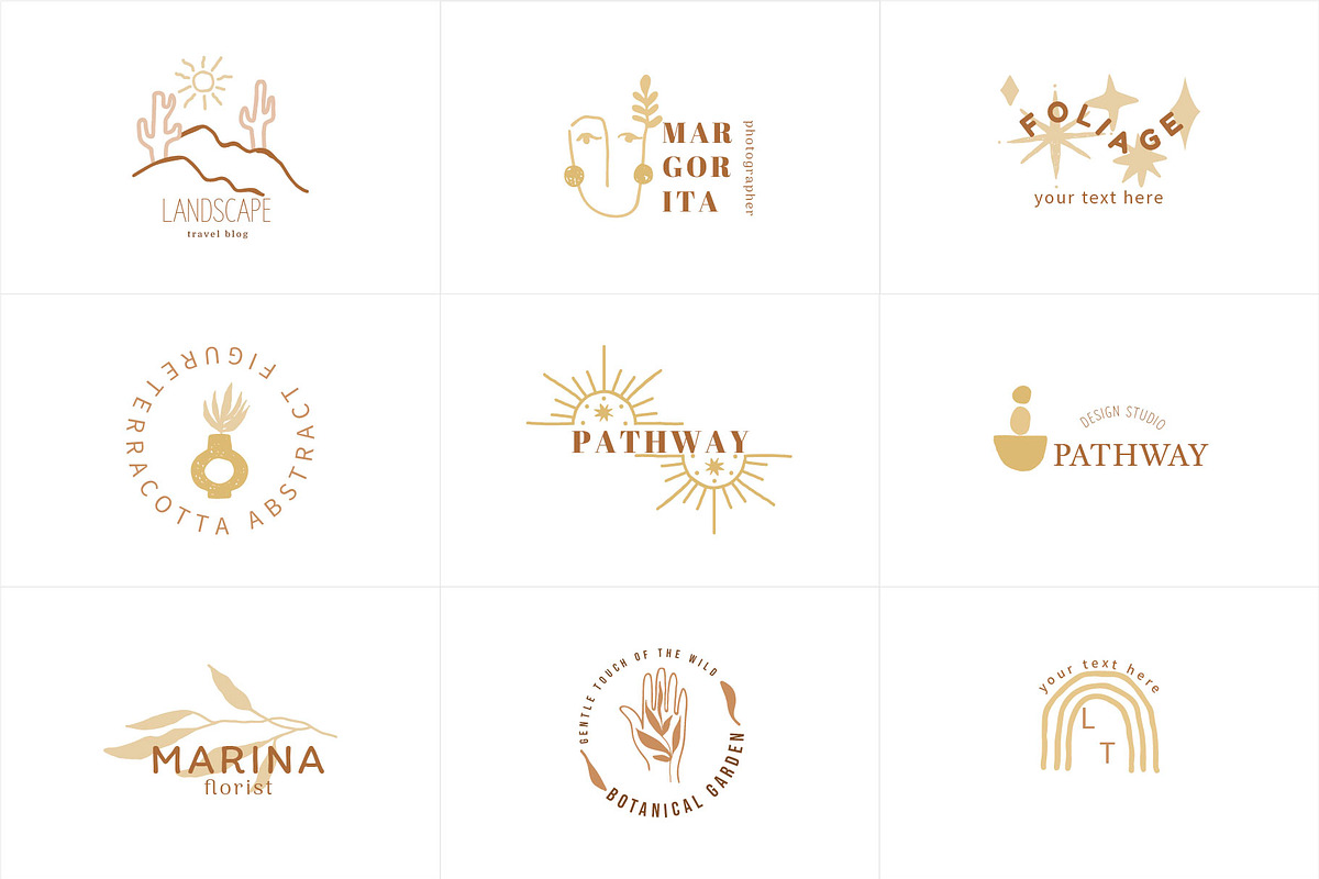 50 ABSTRACTION  Logo Templates, a Branding & Logo Template by Katya_lu (Photo 7 of 15)