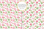 Seamless Roses Patterns, a Pattern Graphic by Irina Diasli (Thumbnail 3 of 6)