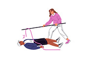 First aid in emergency accidents set, a Healthcare Illustration by PaperTrident (Thumbnail 12 of 13)