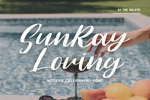 SunRay Loving: Modern Calligraphy